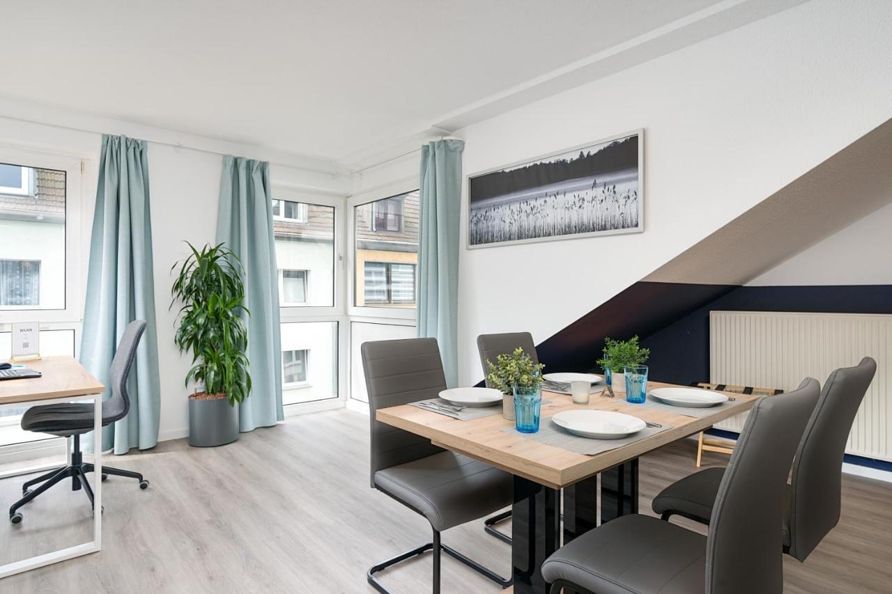 Federnest - Luxus-Studio - Kingsize Boxspringbett - Home-Office Mit Monitor Und Drucker - 11 Min Hbf Duisburgo Exterior foto