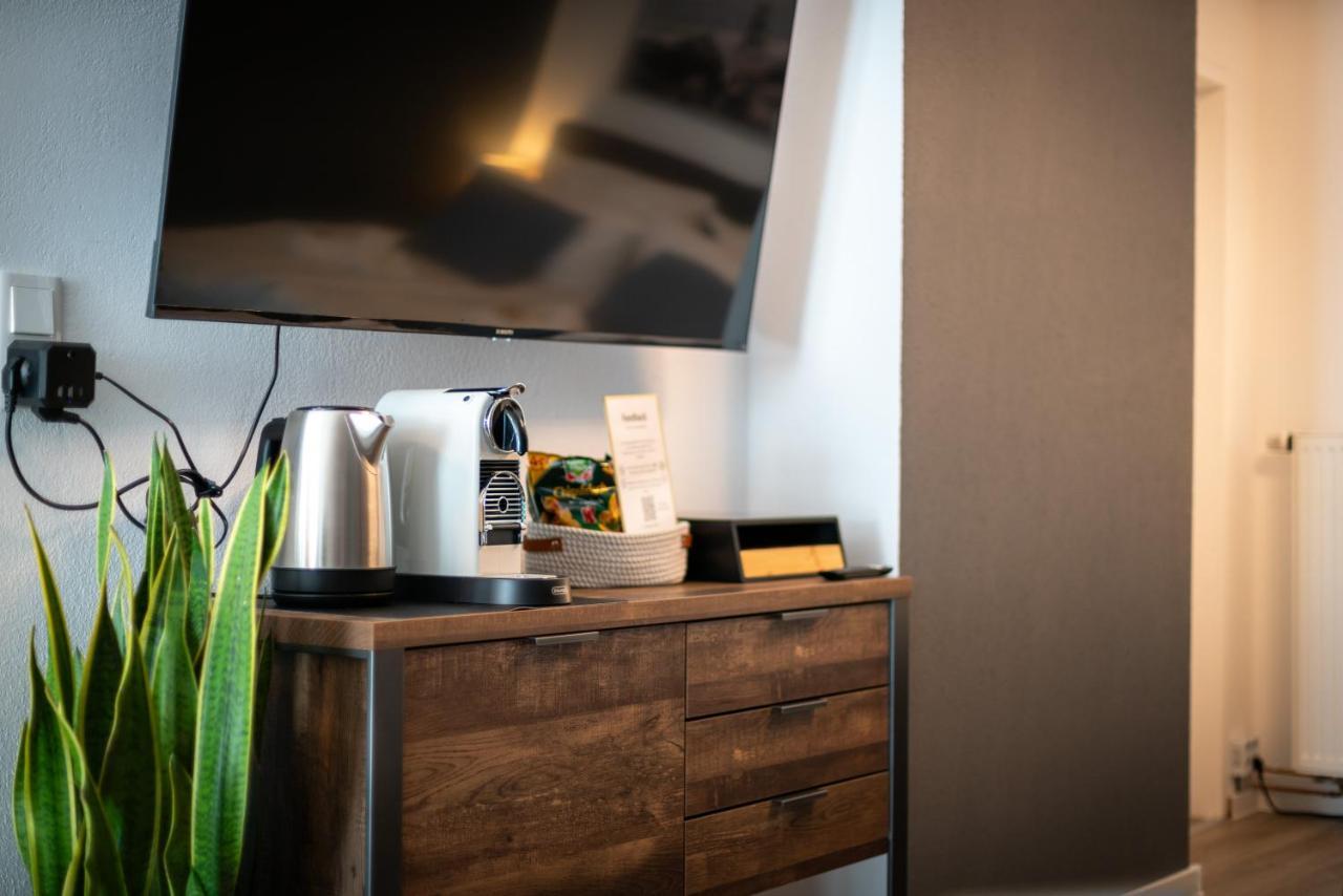 Federnest - Luxus-Studio - Kingsize Boxspringbett - Home-Office Mit Monitor Und Drucker - 11 Min Hbf Duisburgo Exterior foto
