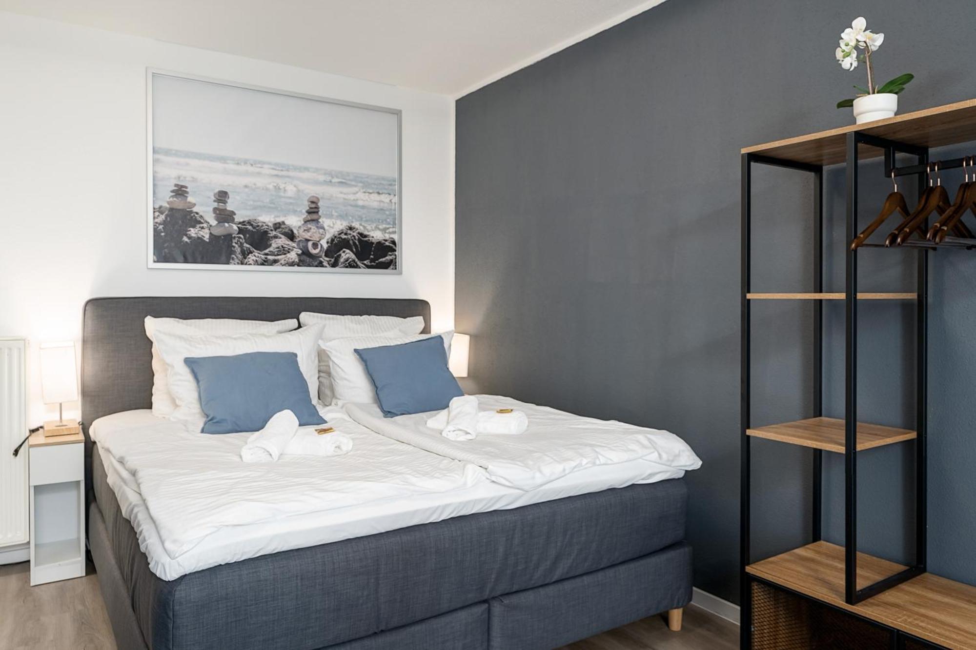 Federnest - Luxus-Studio - Kingsize Boxspringbett - Home-Office Mit Monitor Und Drucker - 11 Min Hbf Duisburgo Exterior foto