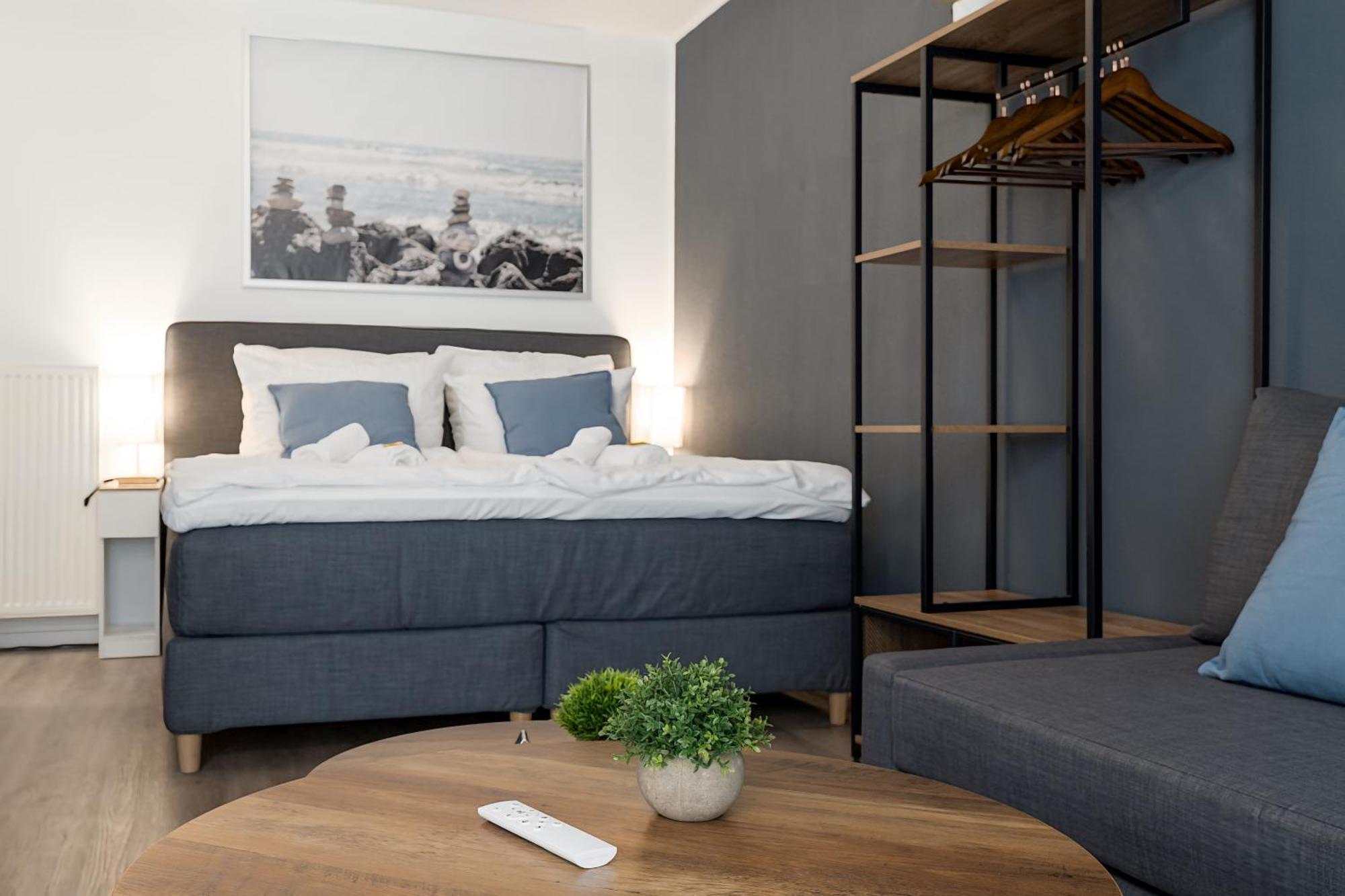 Federnest - Luxus-Studio - Kingsize Boxspringbett - Home-Office Mit Monitor Und Drucker - 11 Min Hbf Duisburgo Exterior foto